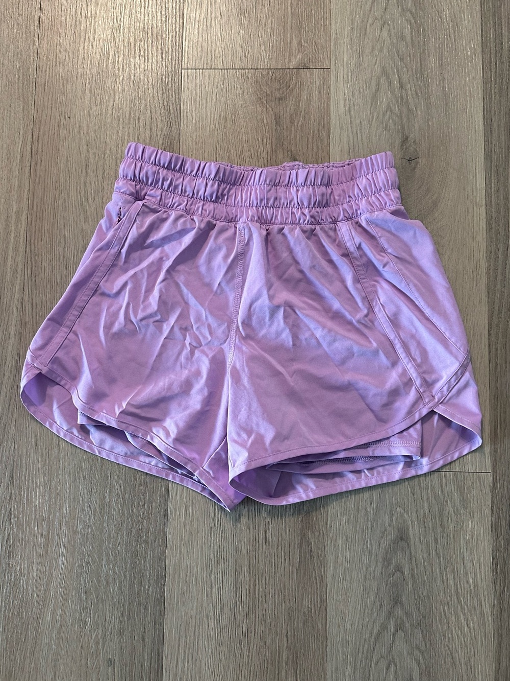 lavender running shorts